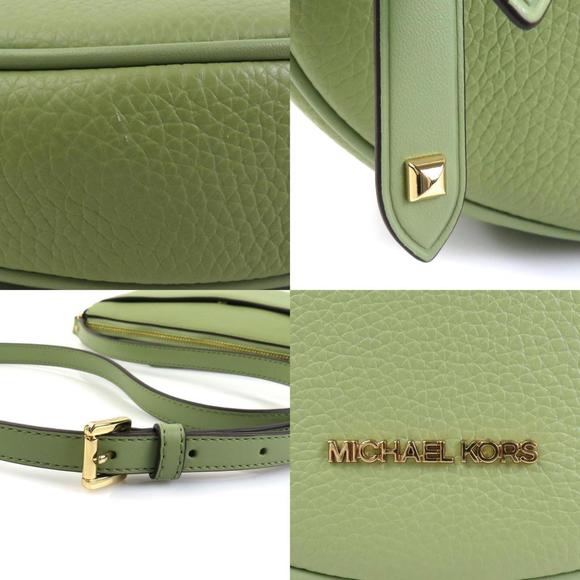 Michael Kors Shoulder Bag Leather Green Women's H30903K - Picture 4 of 5